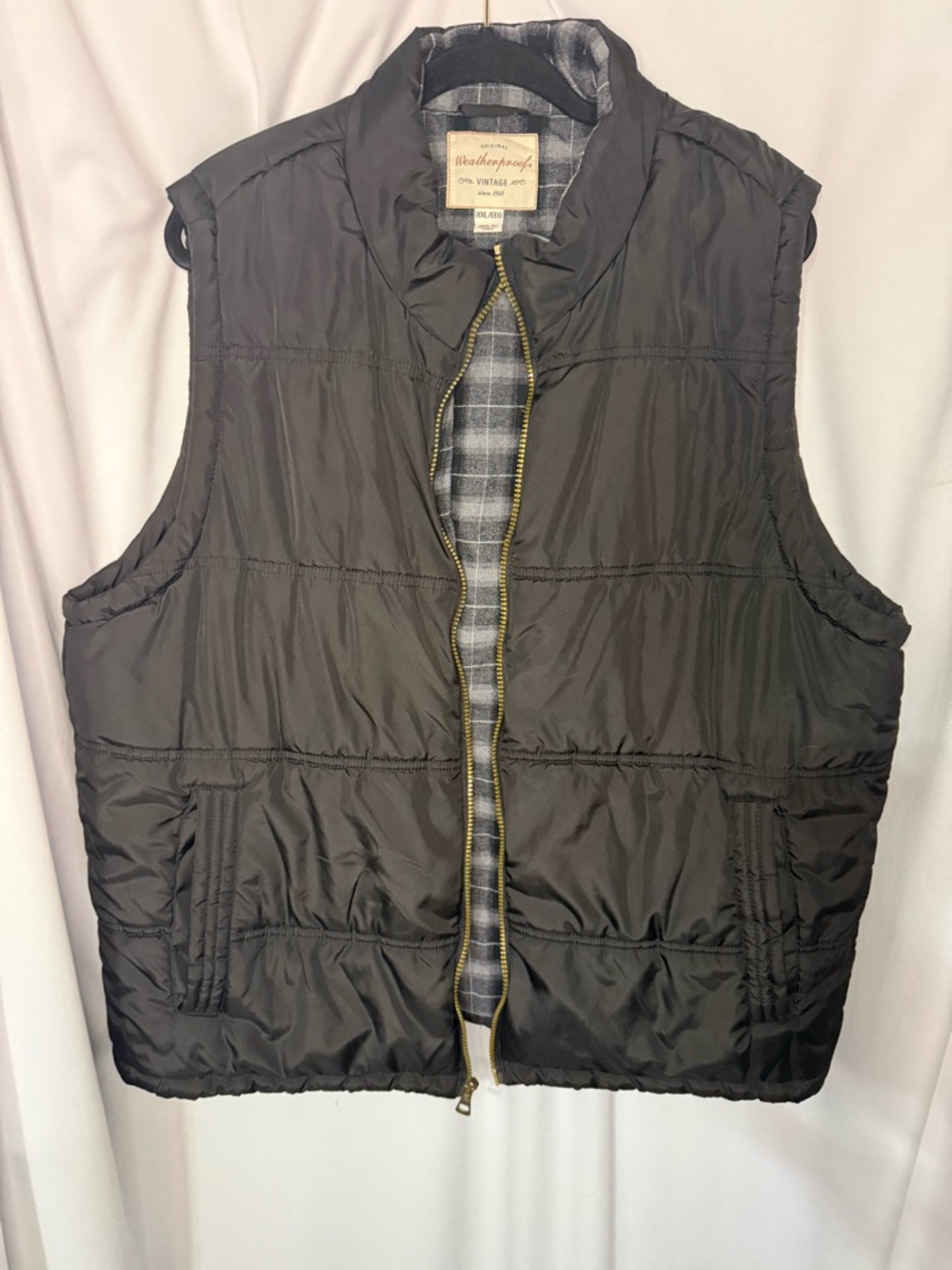 Weatherproof Men’s Dark Brown Quilted Puffer Vest